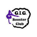 G.I.G. Booster Club Sticker — Gymnast Silhouette Kiss-Cut Sticker